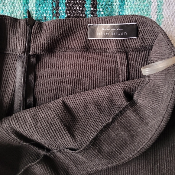 Black corduroy mini skort large bnwot - Picture 3 of 4